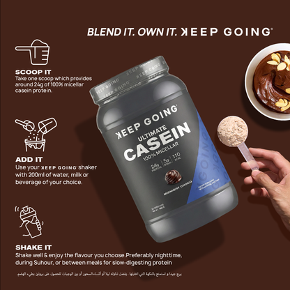 Keep Going Ultimate 100% Micellar Casein Midnight Choco