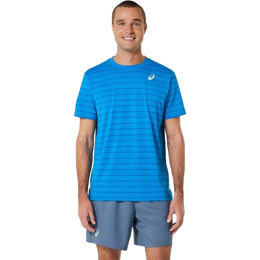 Asics Court Stripes Blue T-shirt