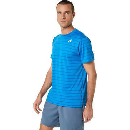 Asics Court Stripes Blue T-shirt