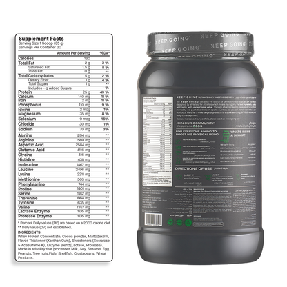 Keep Going Ultimate Whey Digestive Enzymes+ Chocolate Gourmet