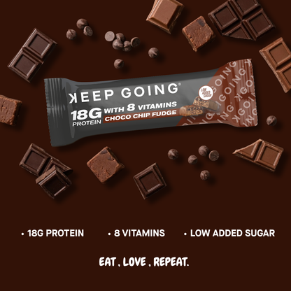 Keep Going Protein & Vitamin Bar Choco Chip Fudge