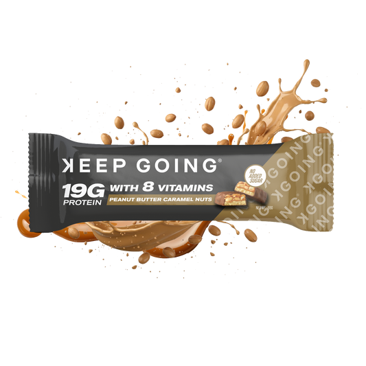 Keep Going Protein & Vitamin Bar Peanut Butter Caramel Nuts