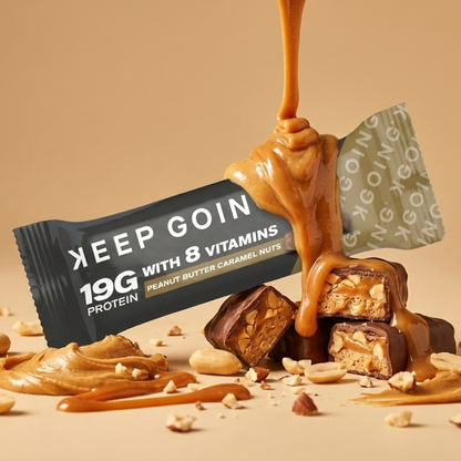 Keep Going Protein & Vitamin Bar Peanut Butter Caramel Nuts